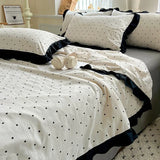 Popxstar  Washed cotton air conditioner quilt four-piece summer cool quilt thin double summer quilt core machine washable