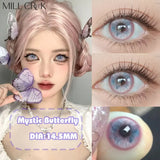 Hot Sale 1Pair Blue Colored Contact Lenses for Eyes Myopia Power Prescription Eye Lens Anime Cosplay Pink Pupils Lens