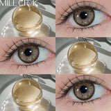 Hot Sale 1 Pair Colored Contact Lenses Natural with Prescription Green Lens Soft Brown Beauty Pupils Makeup Contacts