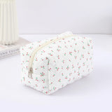 Popxstar 1 pc exquisite bowknot single-layer pencil case, floral pattern design storage bag, a must-have for back to school season