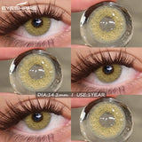 Natural Brown Eyes Contacts Color Contact Lenses Gray Lenses Cosmetic Green Eyes Lenses Yearly Blue Makeup Contact Lens
