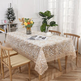 Best-selling Lace Tablecloth Net-like Embroidery Tablecloth Floral Rural Style Decoration TV Cabinet Coffee Table Dining Table