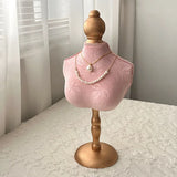Popxstar Necklace Display Stand Jewelry Earing Ring Display Chain Bust Stand Scarf Holder Mannequin Model Ornament Bedroom Decoration