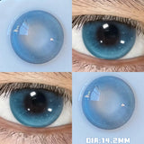 1Pair Real Color Eye Lenses Myopia Pink Blue Contact Lenses Eye Color Lenses Makeup Pupils Graduate Lenses Fast Shipping