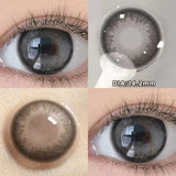 Popxstar Prescription Contact Lenses Myopia Lenses with Diopters Natural Pupils Color Contact Lenses for Eyes Brown Lenses 2pcs
