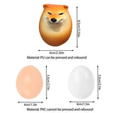 Popxstar  Funny Dog egg Pinch Cute Simulation Shiba Inu Egg Pu Press Slow Rebound Decompression Toy Interesting Easter Kids Gifts