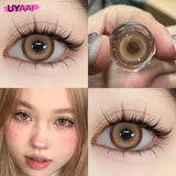 14.5mm Big Black Lenses Colored Contact Lenses Brown Natural Look Lenses Soft Colored Pupils Beauty Cosmetics large black