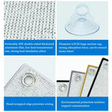 Popxstar Window Glass Shading Film Sun Shade Protector Pad Room Office Sunshine Room Insulation Film Anti UV Sunshade Aluminum Foil