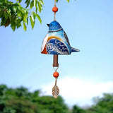 Popxstar  Ceramic wind chimes auspicious hanging decoration Chinese wind chimes creative home birthday gift