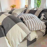 Small fresh pastoral cotton printing four-piece series bed sheet family student dormitory four-piece set