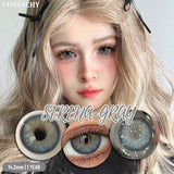 Popxstar  1Pair Colorcon Korean Lenses Color Contact Lenses For Eyes Natural Brown Soft Lens Gray Eye Contacts Makeup Cosmetic