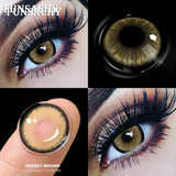 Popxstar  1Pair New Colored Contact Lenses for Eyes Big Black Eye Lens Natural Yearly Cosmetics Beauty Women Men Pupils Fast Ship