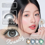 Popxstar   Colored Lenses 1pair Brown Natural Eye Makeup Contacts Gray Pupils Blue Green Lens Yearly Fashion Cosmetics SoftLens