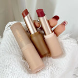 Popxstar Velvet Matte Lipstick Moisturizing Waterproof Lasting Nude Apricot Lip Tint Non-stick Cup Lip Gloss Lipstick Cosmetics Make Up