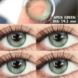 Popxstar 1 Pair Big Eye Korean Lenses Colored Contact Lenses with Degree Myopia Lenses Green Lenses Black Lenses Prescription