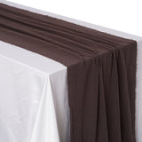 Popxstar Gauze Cotton Wedding Table Runner,Retro Rust Burr Texture Dining Napkins gift Kitchen Table Decor table runners