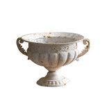 Retro Iron Art Dried Flower Vase Photography Studio Old Decoration Ornament European Romantic Trophy Shaped Crafts