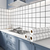 Popxstar 80CM Kitchen Oil-proof Sticker High Temperature Resistance Waterproof Self-adhesive Wall Stickers Wall Decor Kitchen Wallpaper