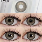 Natural Colored Eyes Lenses 1 Pair Lens Beauty Brown Colored Lenses Gray Contact Lenses Makeup Pupils Big Eyes Natual Look
