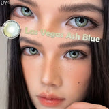 1 Pair Hot Sales Green/Blue Gradient Color Contact Lenses for Eyes High Quality Colored Iris Lens Yearly