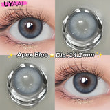 Popxstar  1 Pair Yearly Beauty Fashion Lenses Colored Contact Lenses for Eyes Blue Eyes Lenses Natural  Gray Lens Brown Lens