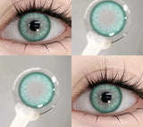 Popxstar New Natural 2-Piece Color Contact Lenses Blue Green Beautiful Pupil High Quality Soft Lenses Diopters Myopia Degree Year