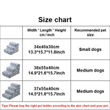 Popxstar Ladder Dogs Pets Bone Shape Puppy Stairs Beside The Sofa Bed Ramp for Dogs Protecting Pet Joint Safety Stairs for Elderly Dogs