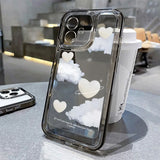 Popxstar For iPhone 15 Pro Max Case For iPhone 11 Case iPhone 16 13 12 14 Pro Max XR XS X 7 8 Plus SE Love Heart Clear Shockproof Cover