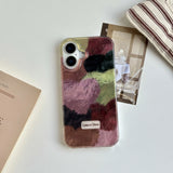 Popxstar  High Quality Exquisite Multiple Colors Velour Heart Pattern Case for iPhone 17 13 14 15 16 Pro Max 11 12 7 8 Plus 16e XS X Cover