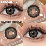 1 Pair contact lenses for eyes color eye contacts brown gray lens beautiful pupils for makeup yearly use
