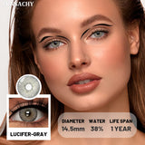 Popxstar  1 Pair Natural Contact Lenses for Eyes Colored Blue Softlens Fashion Beauty Women Makeup Lens Gray Pupil Cosmetic Lens
