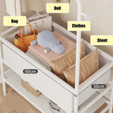 Popxstar Double Layered Clothes Rack Simple Multilayer Storage Locker Multifunctional Bedroom Thickened Double Rods Garment Rack