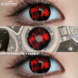 Popxstar  Halloween cosplay color contact lenses for eyes black/red/white Anime Accessories colorful fashion lenses