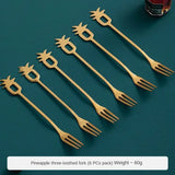 Popxstar  Household Stainless Steel Fork Fruit Fork Storage Dining Table Kitchen Decor Small Spoon Chopsticks Storage Box Home DecorationF
