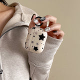 Five-pointed Star Earphone Case with Ring Buckle for  AirPods Pro3 Pro2 1 2 3 4 Pro Anti-fall Pentagram Wirless Headphone Cover