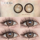 Popxstar  1 Pair New Eyes  Myopia Contacts Lenses with lentile contact color Brown Lenses 1 Year service life Free Shipping