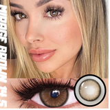 Popxstar 1 Pair Colorcon Colored Contact Lenses with Degree Myopia Lenses Blue Eye Lenses Green Lenses Natural Eye Lenses