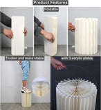 Popxstar Cylindrical Paper Folding Festival Decoration Background Ornament Wedding Cake Stand Dessert Table Birthday Party Ramadan Decora