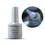 Popxstar Laser Rainbow Cat Eye Gel Magnetic Nails Polish Reflective Sparkling Glitter Gel Can Be Use on Any Color Nail Accesorios