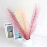 Popxstar 10Pcs Artificial Pampas Grass Bouquet For Home Wedding Decoration Party Room Decor Bedroom DIY Flower Wall Vase Fake Plant Reed