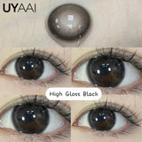 Color Contact Lens 1 Pair Korean Lenses Natual look Color Contact Lenses for Eyes Cosplay Lenses Big Eye Make-up Pink Lens