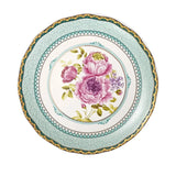 Popxstar  Ceramic Plate Household 8 Inch Flat Plate French Vintage Western Dish Flower Floret Porcelain China Tableware Baking