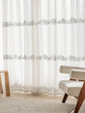 Popxstar  Luxury French style sequin tube embroidery decoration, exquisite bedroom and living room screen curtain