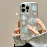 Popxstar Transparent 3D Fish Suitable For iPhone 15 14 13 12 11 Pro Max Phone Case Silicone Full Protective Cover