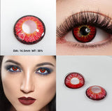Popxstar 14.5mm Lens With Dioptric Myopia Colored Contact Lenses For Big Eyes Green Blue Red Purple Brown Pupil Degree Color Lens