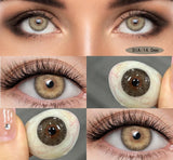 Popxstar Hot Selling 2pcs Myopia Color Contact Lenses Prescription High Quality Eyes Colored Contacts with Degree Yearly