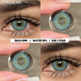 Popxstar  1 Pair Colorful Contact Lenses Natural Eye Makeup Contacts Lens for Eyes Korean Soft Lens Cosmetic Pupils Color Eye Len