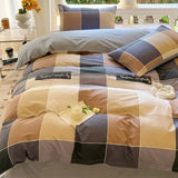 Popxstar  Kawaii Bear Printed Bed Set Floral Duvet Cover Pillowcase Bedding Set Cute Dinosaur Bed Linen Sheet Quilt Full Queen King Size
