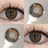 Popxstar  -1 PAIR Big Brown Contact Lenses for Makeup Eyes Big Black Lenses Myopia Color Contact Lenses Belleza Pupils Grey Lenses