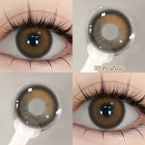 Popxstar  1 PAIR Big Brown Contact Lenses for Makeup Eyes Big Black Lenses Myopia Color Contact Lenses Belleza Pupils Grey Lenses